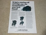 Audio Technica AT30E Cartridge Ad, 1977, Page, Articles, AT630 Transformer. Fixed Price $9.99.