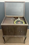 Victor Victrola VV-210 Talking Machine Antique Phonograph Record Cabinet 1920S. Fixed Price $1300.00.