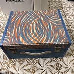 Sears Solid State Vintage Red/blue Record Player Psychedelic Orange. Fixed Price $32.50.