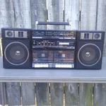 1980S Sanyo Portable Mini Component System Boombox Model C40A Vtg Ghetto Blaster. Fixed Price $250.00.