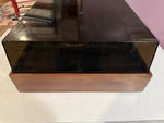 Vtg Montgomery Ward Airline Bsr A30 Record Player Changer Turntable Wooden Base. Fixed Price $75.00.