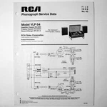 Rca Models VLP64T Record Player Phonograph - Service Manual 1968. Fixed Price $8.55.