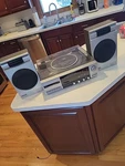 Emerson M2405 Am/fm Stereo Receiver With Speakers 60-1100 Works Except Cassette. Fixed Price $59.95.