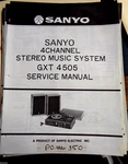 Sanyo Vintage Original Channel Stereo Music System Gxt 4505 Service Manual. Fixed Price $14.98.