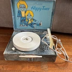Vintage Happy Tunes 45-33 Record Player- Dejay Model SP-11 Faded Bluejeans. Fixed Price $65.00.
