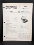 Westinghouse Phonograph Service Manual Model H-72MP1 Chassis Portable 4 Pg. Fixed Price $9.99.