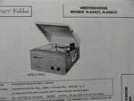 Original Sams Photofact Manual Westinghouse Model H-63AC1, H-63AC2 (541). Fixed Price $6.99.
