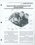 1979 Audio Technica AT120E AT130E AT155LC Phono Cartridge Dealer Brochure Stylus. Fixed Price $16.59.
