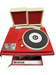 Realistic Portable Record Player With Speakers (for Parts Repair). Fixed Price $120.00.