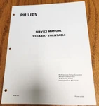 Philips 22GA407 Turntable Service Manual. Fixed Price $10.00.