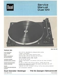 Dual Turntable Model 1210 Service Manual. Fixed Price $13.99.