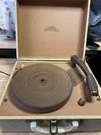 Mitchell Portable Suitcase Tube Record Player Model 1265. Fixed Price $22.50.