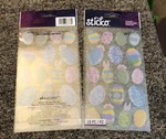 Scrapbooking Crafts Sticko Stickers Easter Eggs Bunny Ears Decorated Lot Of 2. Fixed Price $7.50.