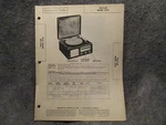 Sams Photofact Folder #19 From Set #54 Trav-ler Model 5036 Phonograph Radio. Fixed Price $8.00.