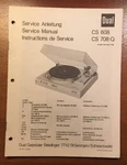 Dual Cs 608 And 708 Q Turntable Original Service Manual P130. Fixed Price $14.74.