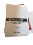 Original Onkyo CP-1057F Belt Drive Turntable Owners Manual. Fixed Price $15.00.