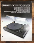 Yamaha PF-50 PF-30 PF-20 Turntable Dealer Brochure *original*. Fixed Price $24.97.