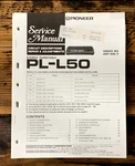 Pioneer PL-L50 Record Player / Turntable Service Manual *original*. Fixed Price $24.97.