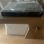 Sansui P-L45 Fully Automatic Direct Drive Black Turntable Record Player. Fixed Price $210.00.