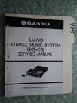 Sanyo GXT-4512 Service Manual Original Repair Stereo Turntable Record Player. Fixed Price $19.99.