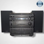 Magnavox Stereo Turntable & Dual Cassette W/ Speakers AS305M Tested Works! Vtg. Fixed Price $274.99.