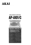 Akai AP-A101C Turntable Owners Instruction Manual. Fixed Price $19.99.