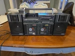 Yorx Model BP1000 Rare 3 Cassette Recorder Player Am/fm Boombox Detach Speakers. Fixed Price $170.00.