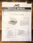 Jvc L-FX4B Record Player / Turntable Service Manual *original*. Fixed Price $19.97.