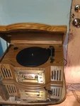 Antique Tele-tone Portable Record Player. Fixed Price $40.00.