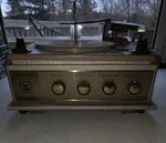 Vintage V-m Voice Of Music Tube Stereo Record Player Speakers, Powers On Spins. Fixed Price $219.00.