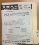 Hitachi Sdp 9200H Service Manual Original Repair Book Stereo. Fixed Price $19.98.