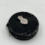 Vintage Walsco "mechanics Pal" 25 Ft Cloth Tape Measure Metal Case Wind Up. Fixed Price $9.58.
