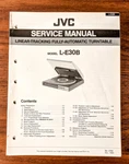 Jvc L-E30B Record Player / Turntable Service Manual *original*. Fixed Price $24.97.