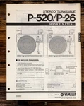 Yamaha P-26 P-520 Record Player / Turntable Service Manual *original*. Fixed Price $24.97.