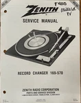 Zenith RC-32 Record Changers 169-570 Original Service Repair Manual. Fixed Price $19.94.