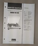 Sansui SR-232 2-SPEED Auto Return Turntable Service Manual D-143. Fixed Price $54.95.