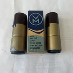 Lot Of 2 V-m 45 Rpm Record Player Phonograph Spindle Adapter Brown Gold. Fixed Price $27.49.