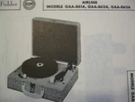 Airline GAA-861A, GAA-862A Phonograph Photofact. Fixed Price $5.00.