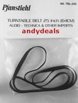 Phonograph Record Player Turntable Belt Prb Frm 25.0" 25" For Imports TBL-245. Fixed Price $9.95.