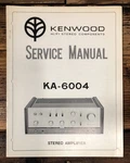 Kenwood KA-6004 Amplifier Service Manual *original*. Fixed Price $34.97.