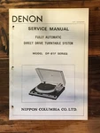 Denon DP-61F Record Player / Turntable Service Manual *original*. Fixed Price $34.97.