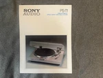 Sony Audio Ps T1 Semi Automatic Direct Drive Turntable System Brochure Specs. Fixed Price $19.99.