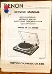 Denon Record Player / Turntable Service Manual *original* #1. Fixed Price $24.97.