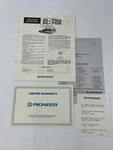 Pioneer PL-750 PL-705 Turntable Manual Operating Instructions. Fixed Price $20.00.