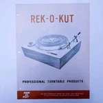 Rek-o-kut Turntable Dealer Ad Brochure Lathe Professional B-12H CVS-12 S-320. Fixed Price $39.95.