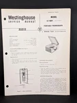 Westinghouse Phonograph Service Manual Model H-71MP1 Chassis Portable 6 Pg. Fixed Price $9.99.