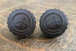 Pair Of Vintage Admiral Model 7RT41-N 78RPM Am Radio Record Player Knobs Only. Fixed Price $15.00.