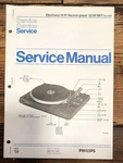 Philips AF-887 Record Player / Turntable Service Manual *original*. Fixed Price $24.97.