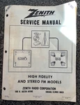 Zenith Service Manual HF30S1 (supplement 1) High Fidelity And Stereo Fm Models. Fixed Price $9.00.