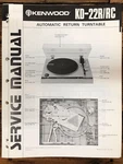 Kenwood KD-22R -22RC Record Player / Turntable Service Manual *original*. Fixed Price $14.97.